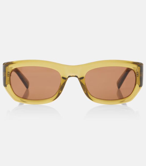 Saint Laurent SL 713 Rectangular Sunglasses – Green Acetate & Brown Lenses - Image 2