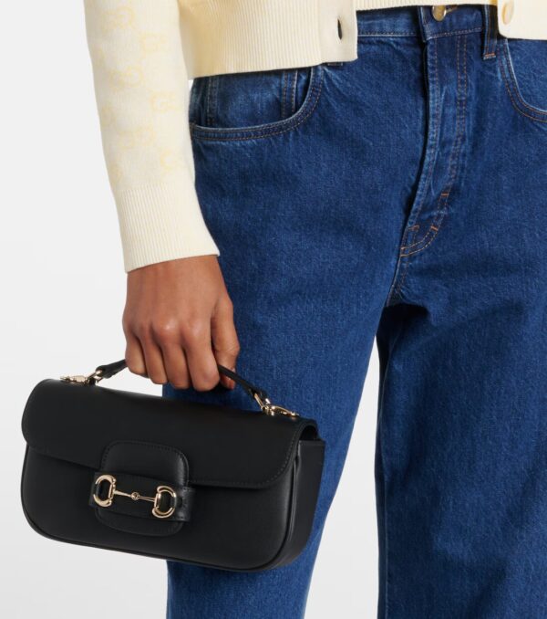 Gucci Horsebit Leather Shoulder Bag - Image 4
