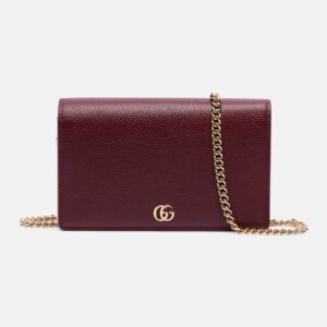 Gucci GG Marmont Leather Wallet on Chain