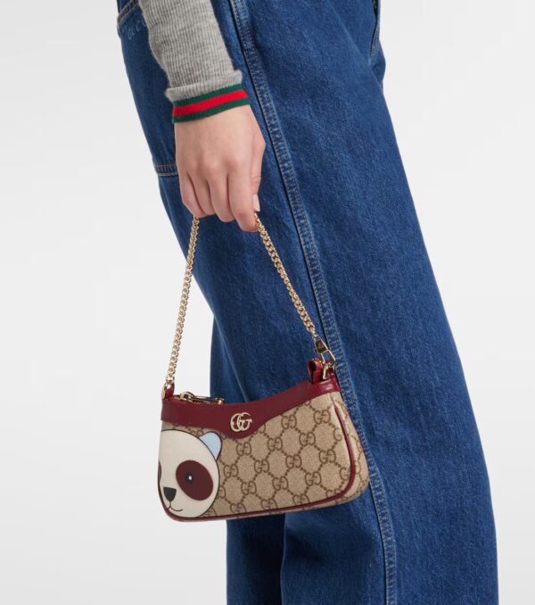 Gucci GG Mini Panda-Applique Shoulder Bag - Image 4
