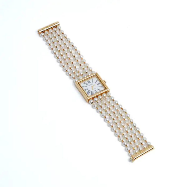 Montre Mademoiselle Yellow Gold & Pearl Bracelet Watch - Image 3