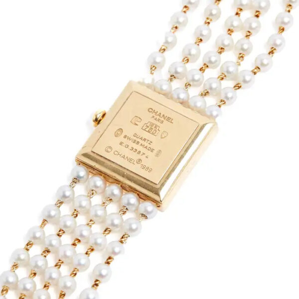 Montre Mademoiselle Yellow Gold & Pearl Bracelet Watch - Image 2
