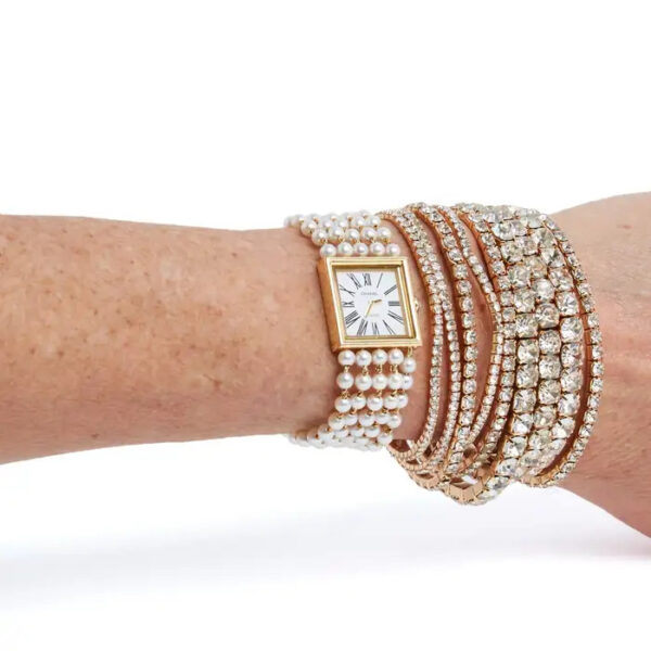 Montre Mademoiselle Yellow Gold & Pearl Bracelet Watch - Image 5