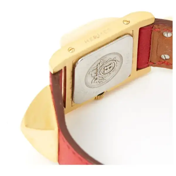 Hermès Médor Collier de Chien Watch with Braise Leather Strap - Image 4