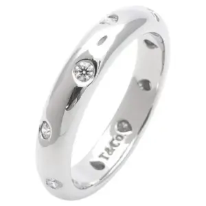 Tiffany & Co. Etoile Platinum & Diamond Band Ring – Size 7